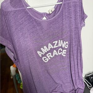 Cato Purple Amazing Grace Women's Tee